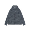 Fendi All-Over FF Monogram Perforated Print Jacket | Black / Cream