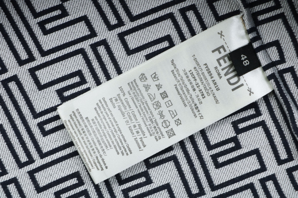 Fendi All-Over FF Monogram Perforated Print Jacket | Black / Cream