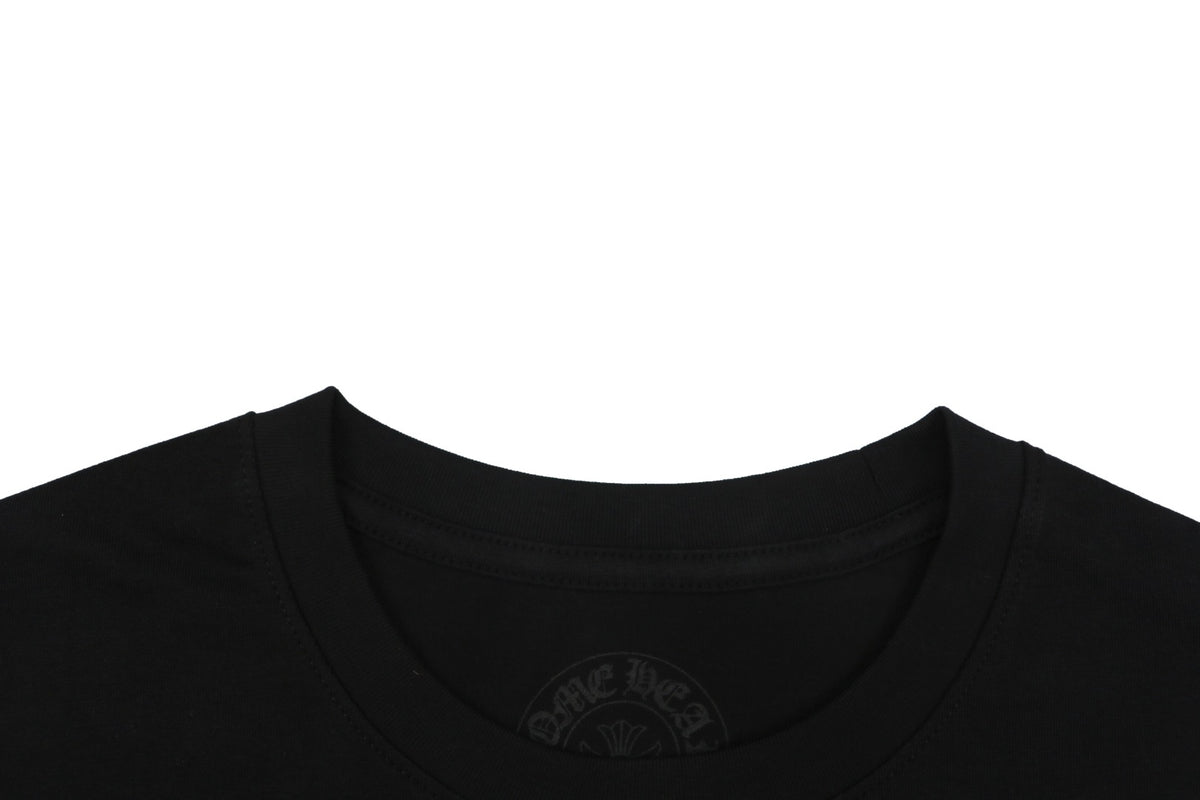 Chrome Hearts "Doll" Cross Girl Print Long Sleeve T-Shirt | Black