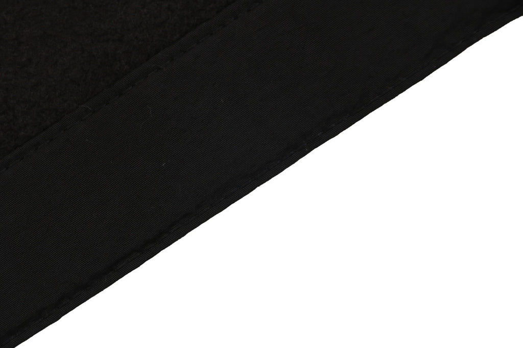 Chrome Hearts Black Cross Leather Patch Double-Faced Fleece Hoodie | Black