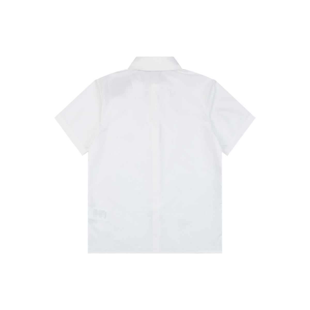 Dior Cursive Signature Embroidered Chest Pocket Short Sleeve Shirt | White