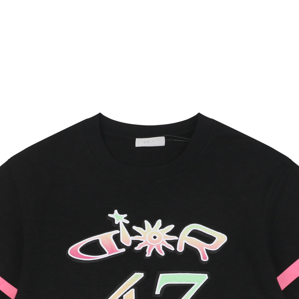 Dior 25SS "47" Graphic Logo Print T-Shirt | Black
