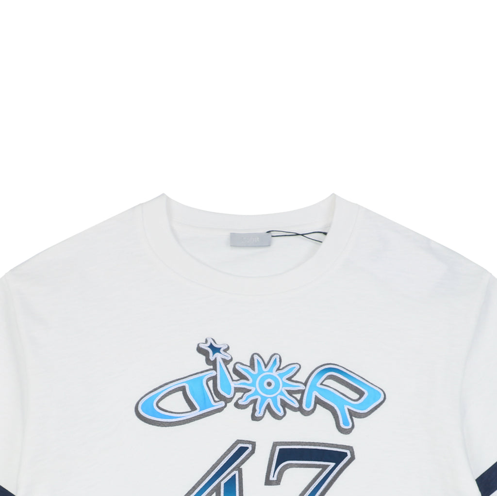 Dior 25SS "47" Graphic Logo Print T-Shirt | White