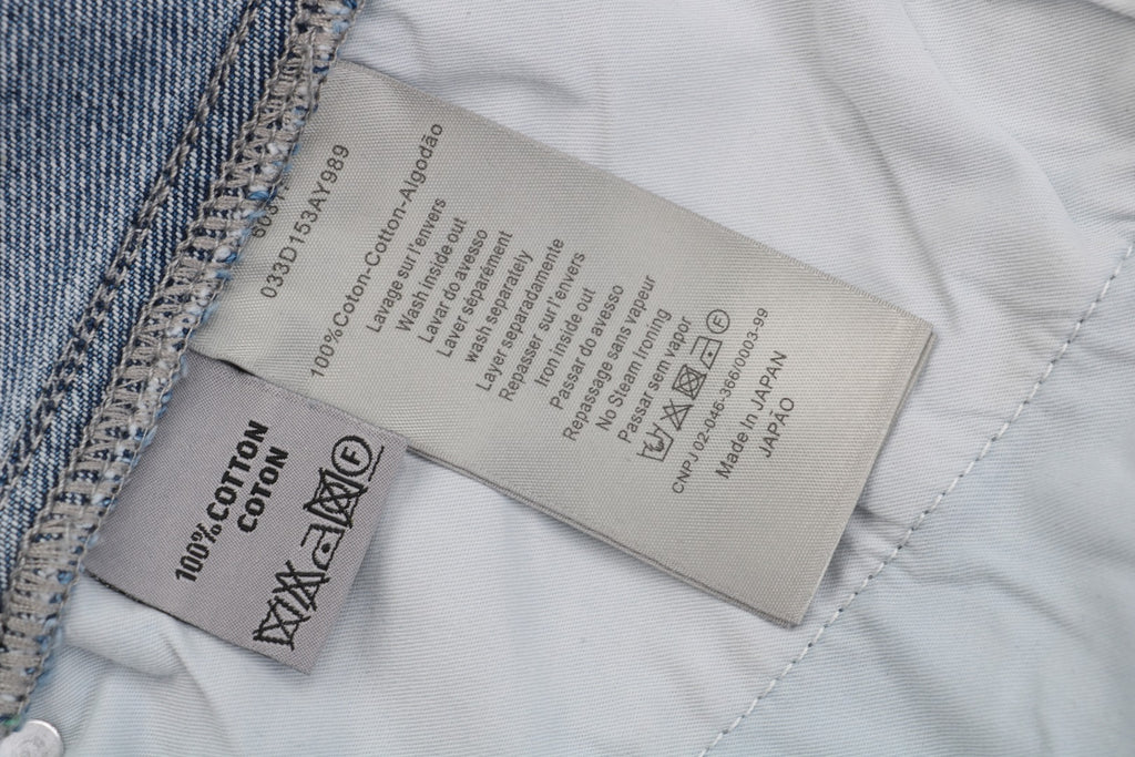 Dior 24SS Lattice-Panel Carpenter Denim Shorts