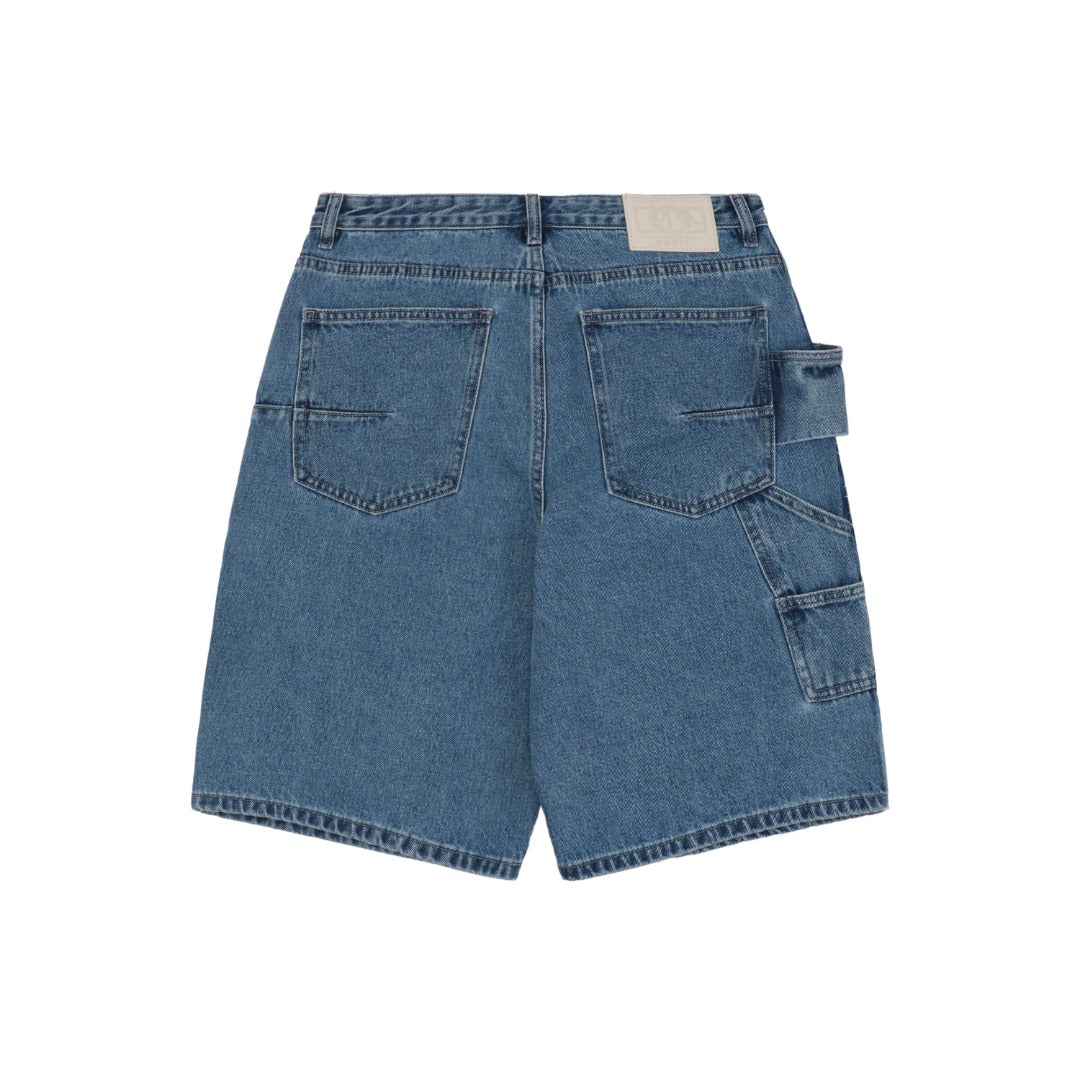 Dior 24SS Lattice-Panel Carpenter Denim Shorts