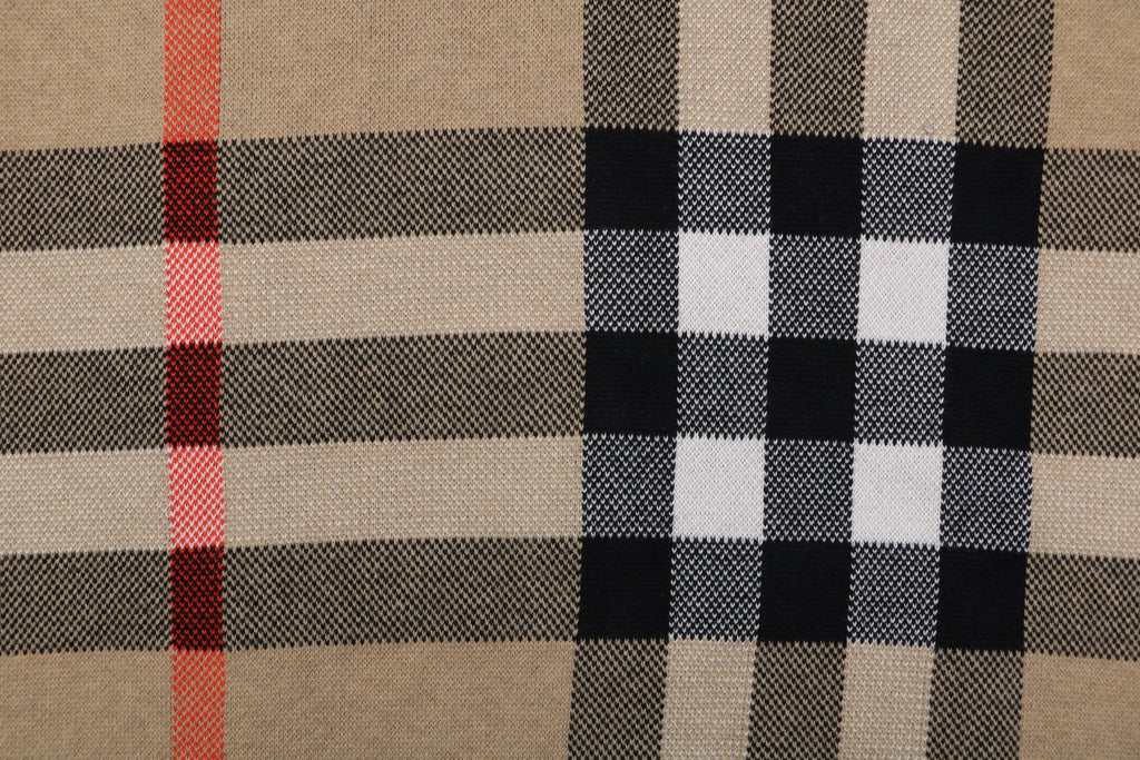 Burberry Exploded Check Jacquard Crewneck Sweater | Archive Beige