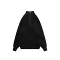 Louis Vuitton Mixed Texture Panel Half-Zip Sweater | Black