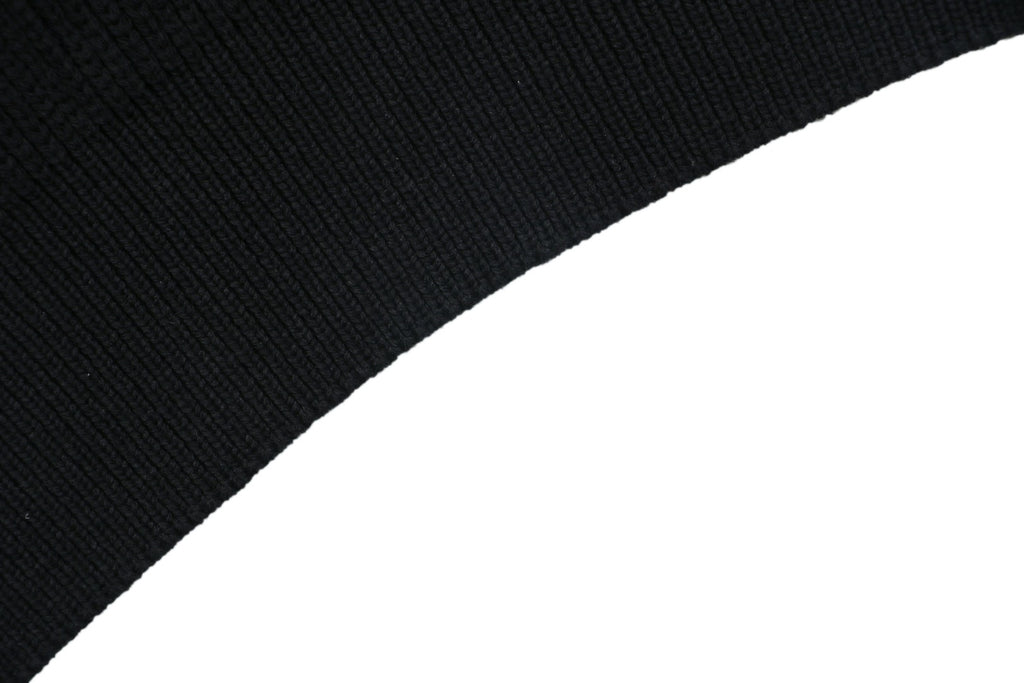 Louis Vuitton Mixed Texture Panel Half-Zip Sweater | Black