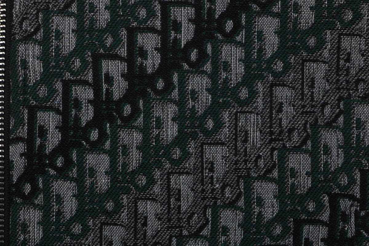 Dior All-Over Oblique Gradient Bomber Jacket | Black / Dark Green