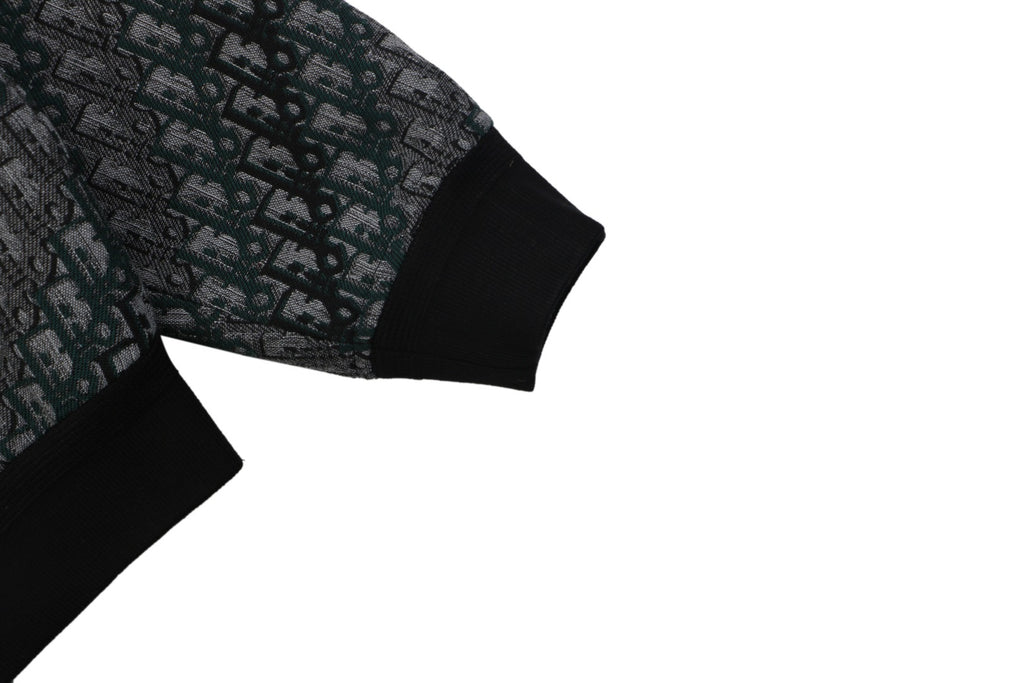 Dior All-Over Oblique Gradient Bomber Jacket | Black / Dark Green