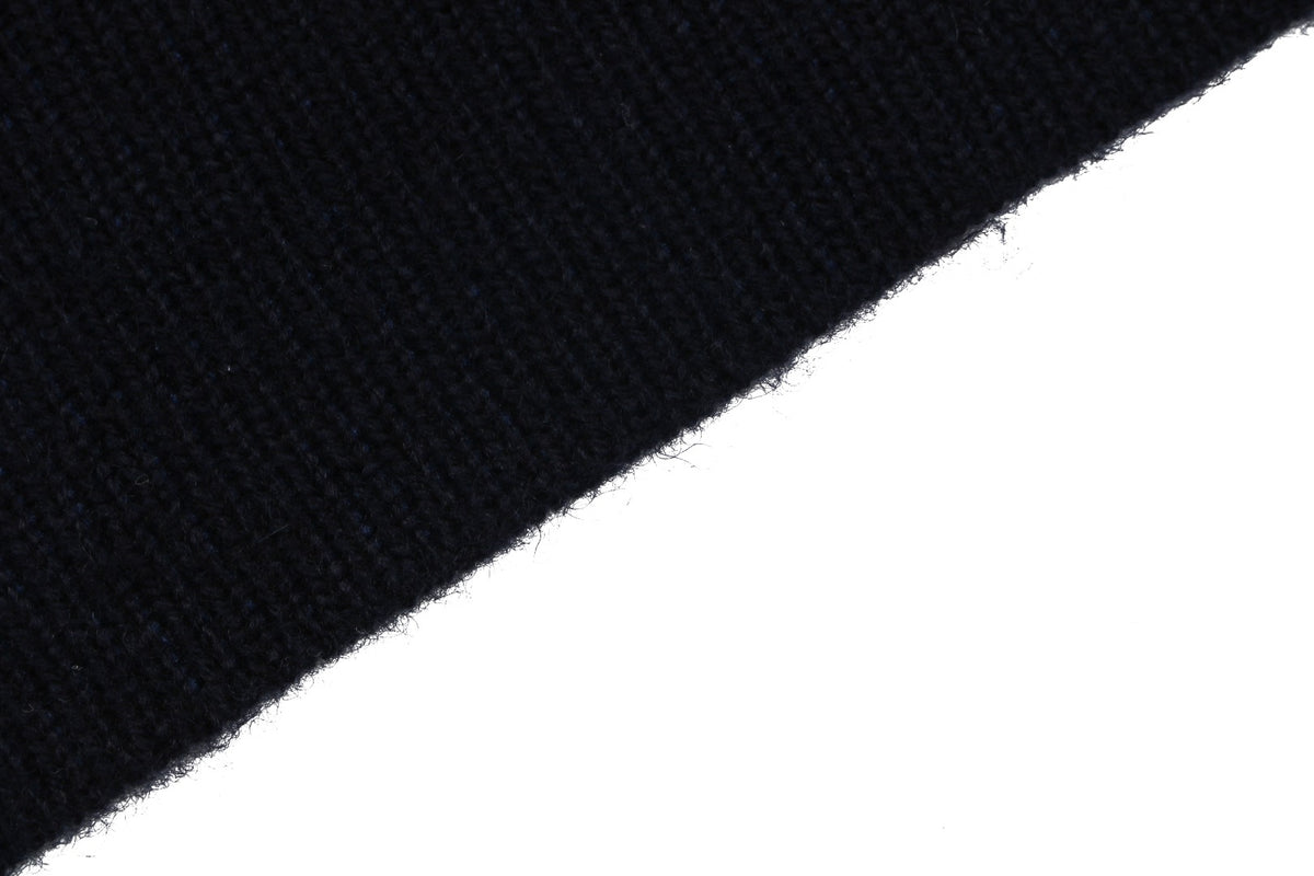 Dior All-Over Macro Oblique Jacquard Hooded Half-Zip Sweatshirt | Navy