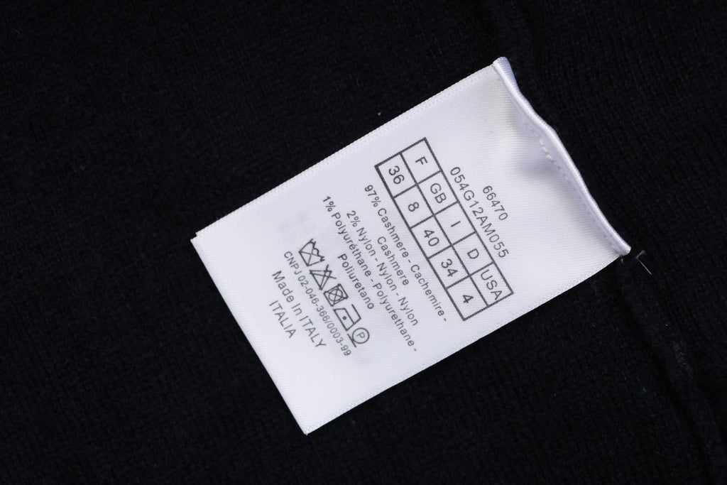 Dior All-Over Macro Oblique Jacquard Hooded Half-Zip Sweatshirt | Navy