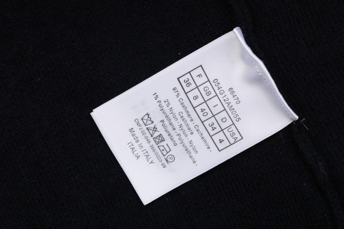 Dior All-Over Macro Oblique Jacquard Hooded Half-Zip Sweatshirt | Navy