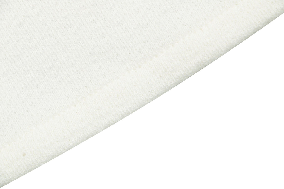 Dior CD Logo Waffle-Knit Wide-Collar Sweater in White