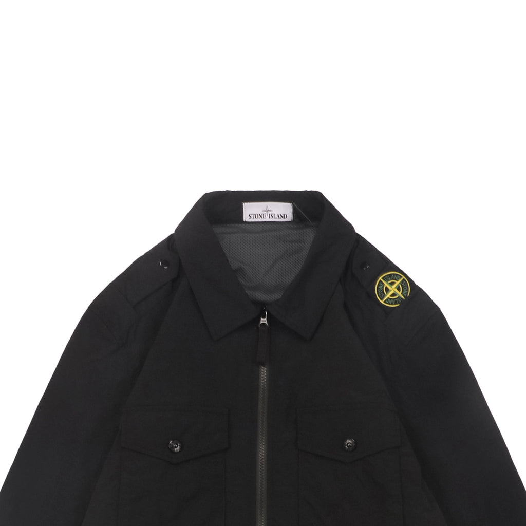 Stone Island FW24 Shoulder Badge Naslan Lined Jacket in Black