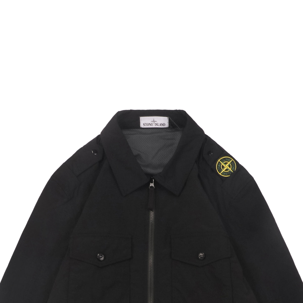 Stone Island FW24 Shoulder Badge Naslan Lined Jacket in Black