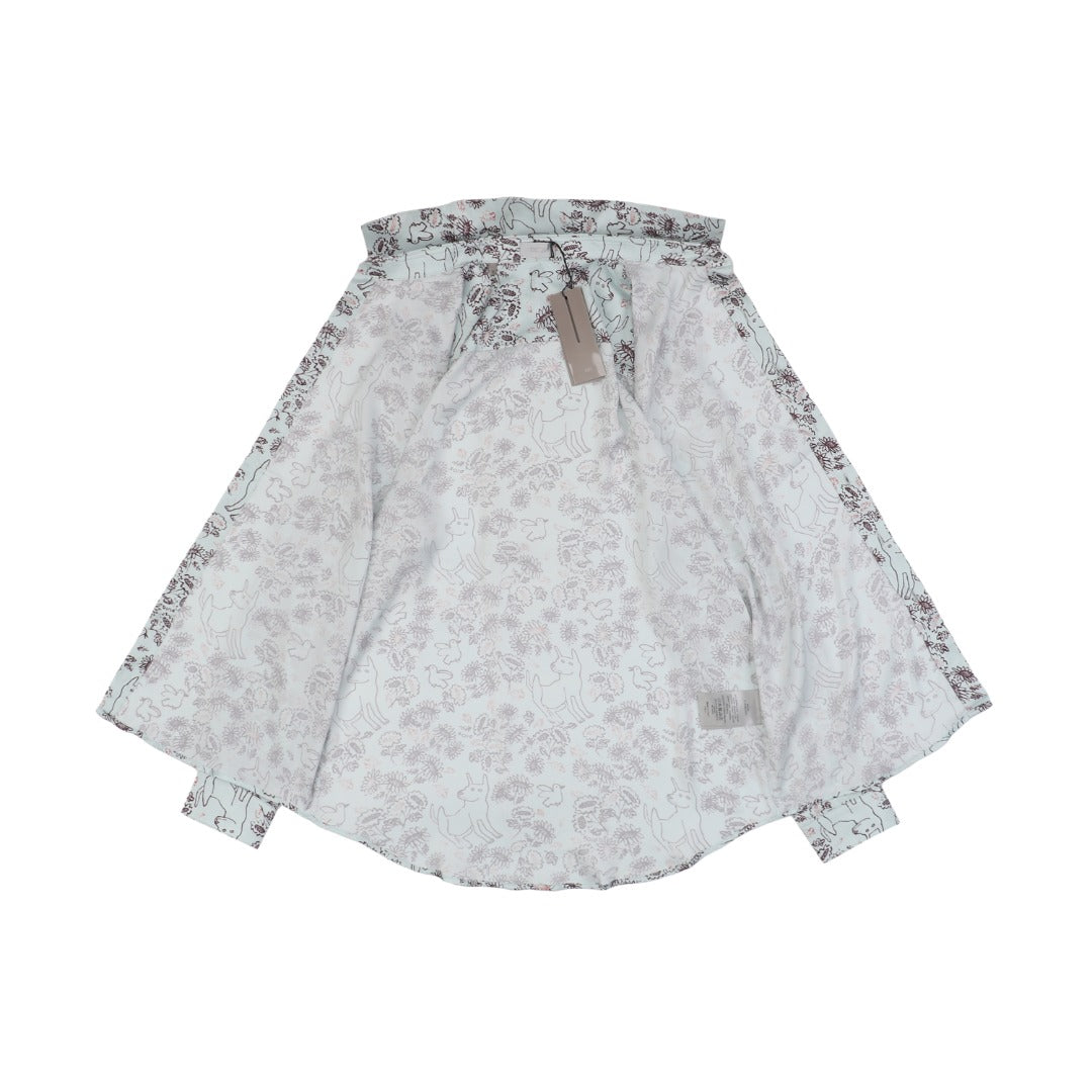 Dior SS25 Floral Puppy Print Long-Sleeve Shirt