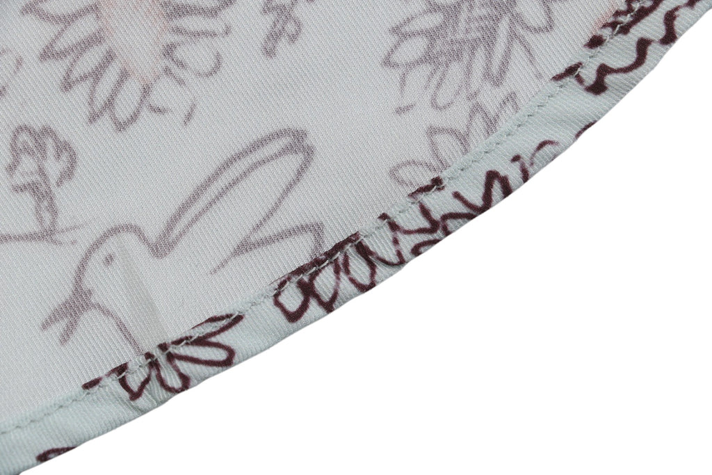 Dior SS25 Floral Puppy Print Long-Sleeve Shirt