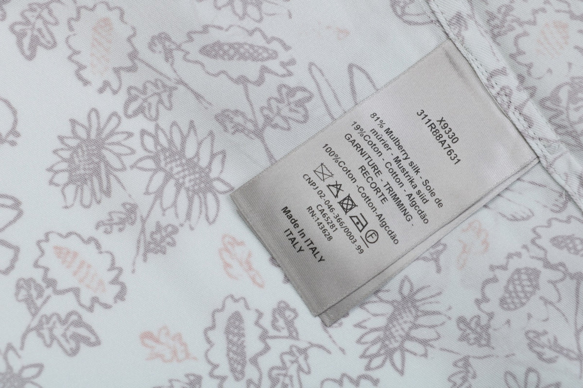 Dior SS25 Floral Puppy Print Long-Sleeve Shirt