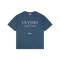 Dior Ulysses Text Print Short-Sleeve T-Shirt in Blue