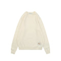 Burberry Equestrian Knight Lower-Hem Crewneck Sweater in Ivory