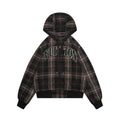 Louis Vuitton Plaid Arc Logo Zip-Up Hooded Jacket