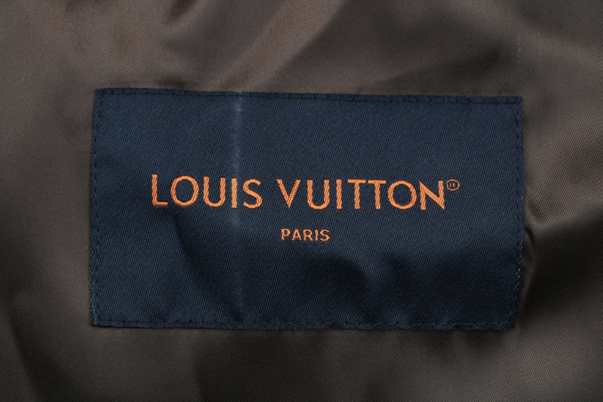 Louis Vuitton Plaid Arc Logo Zip-Up Hooded Jacket