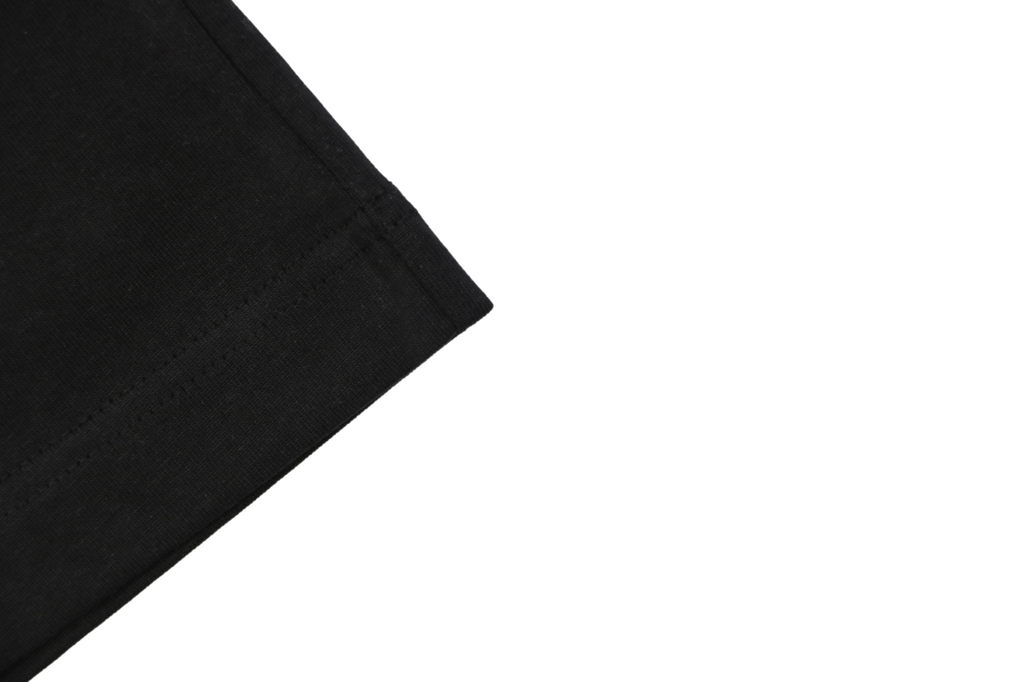 Burberry Check Flag Embroidered T-Shirt in Black