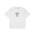 Burberry Check Flag Embroidered T-Shirt in White
