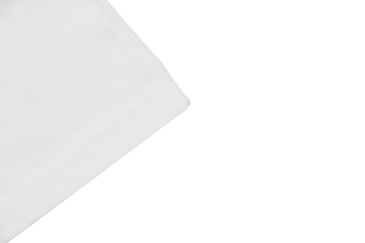 Burberry Check Flag Embroidered T-Shirt in White