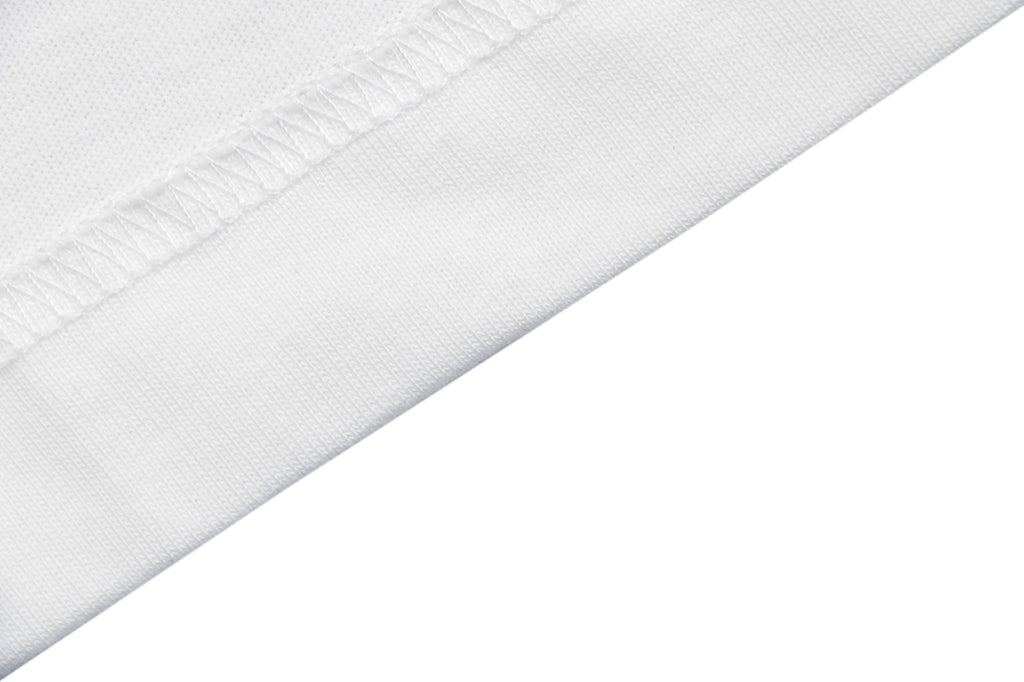 Burberry Check Flag Embroidered T-Shirt in White