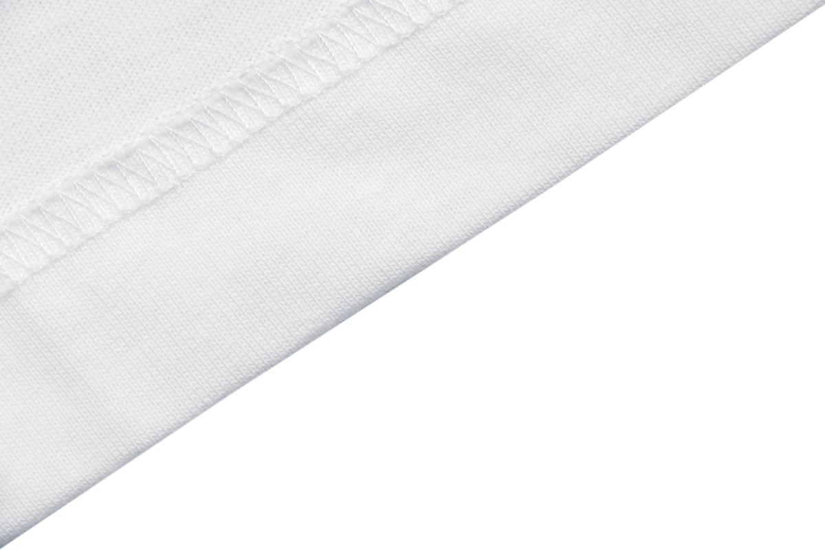 Burberry Check Flag Embroidered T-Shirt in White