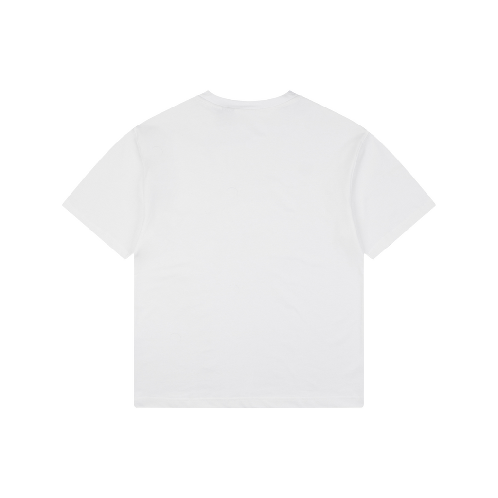 Burberry Check Flag Embroidered T-Shirt in White