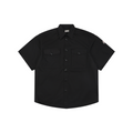 Moncler Dual-Pocket M-Patch Short-Sleeve Shirt in Black
