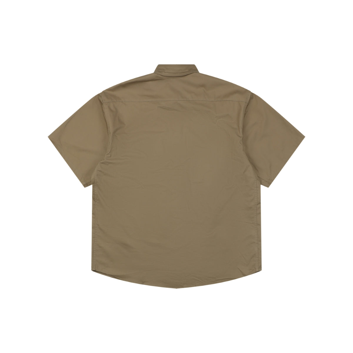 Moncler Dual-Pocket M-Patch Short-Sleeve Shirt in Khaki
