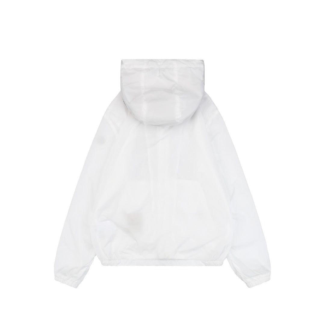 Moncler 25SS Grimpeurs Hooded Sun-Protection Jacket in White