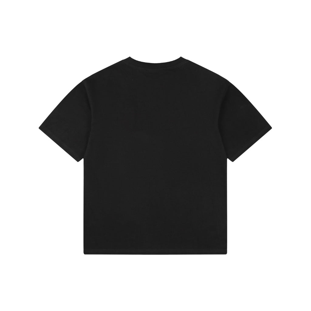 Balenciaga Blue Ring Logo T-Shirt in Black