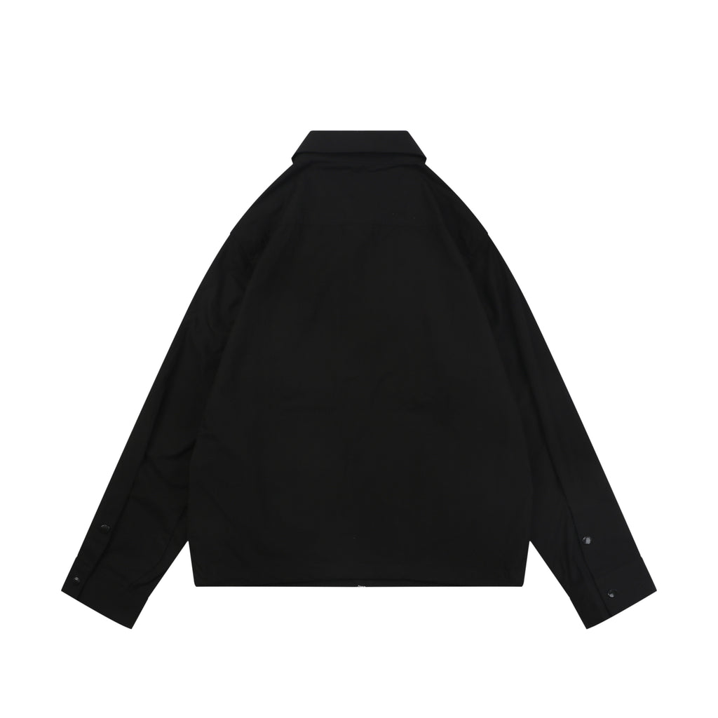 Moncler Sleeve MK Logo Multi-Pocket Jacket in Black