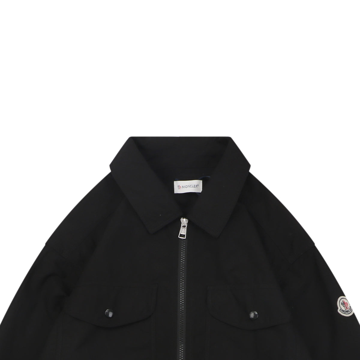 Moncler Sleeve MK Logo Multi-Pocket Jacket in Black