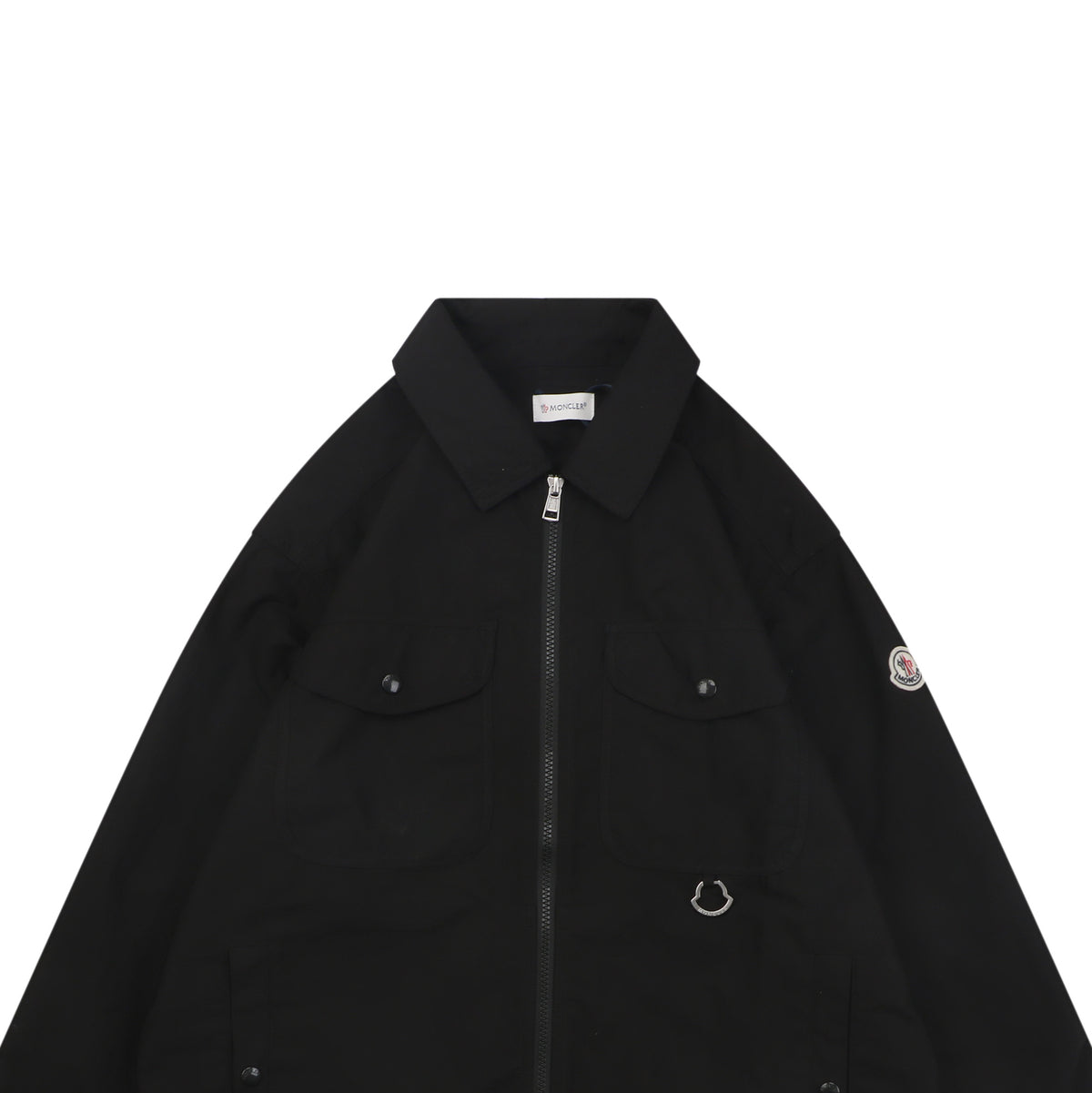 Moncler Sleeve MK Logo Multi-Pocket Jacket in Black
