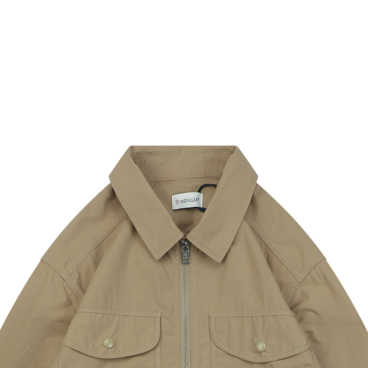 Moncler Sleeve MK Logo Multi-Pocket Jacket in Khaki
