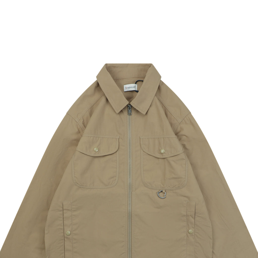 Moncler Sleeve MK Logo Multi-Pocket Jacket in Khaki