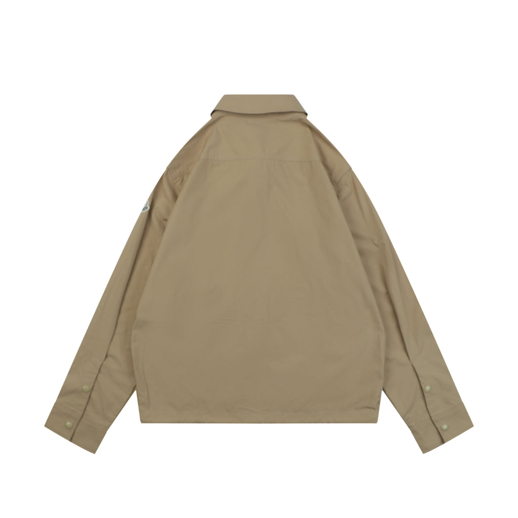 Moncler Sleeve MK Logo Multi-Pocket Jacket in Khaki