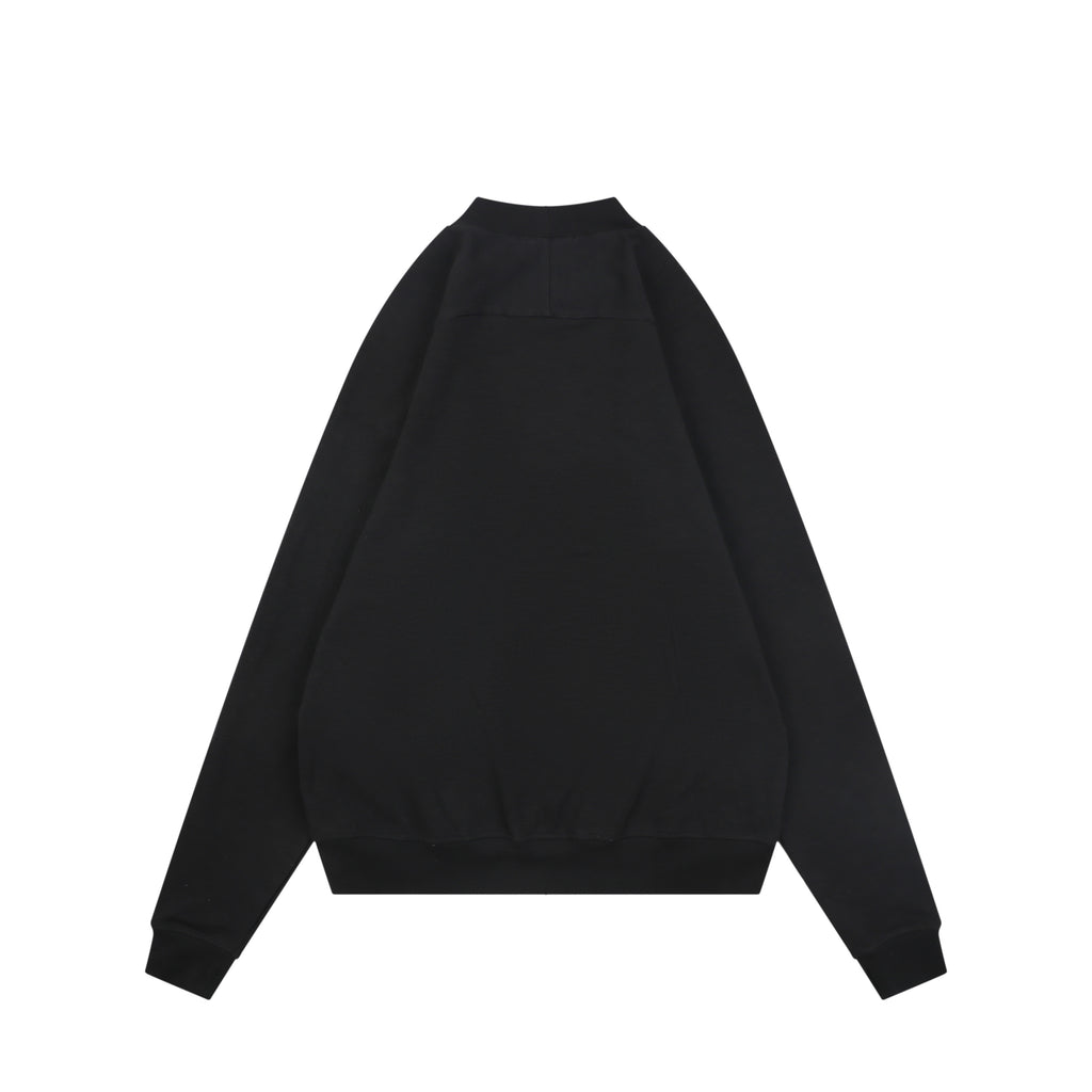 Stone Island Small Star Embroidered Crewneck Sweatshirt in Black