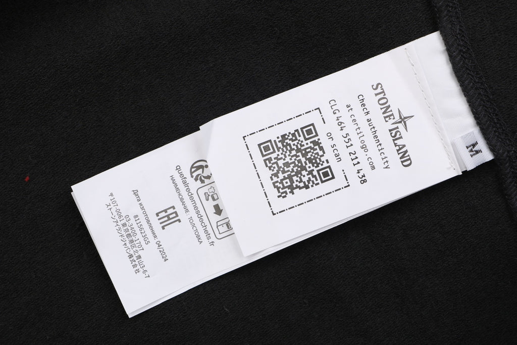 Stone Island Small Star Embroidered Crewneck Sweatshirt in Black
