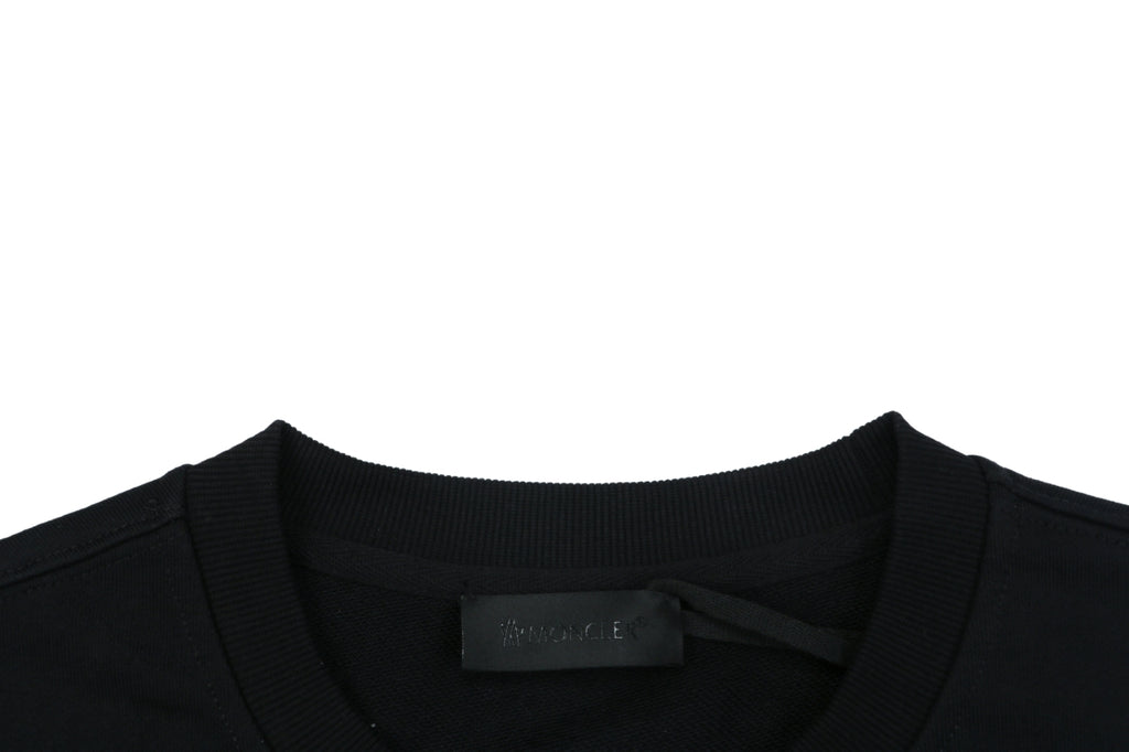 Moncler Tonal MK Logo Crewneck Sweatshirt in Black