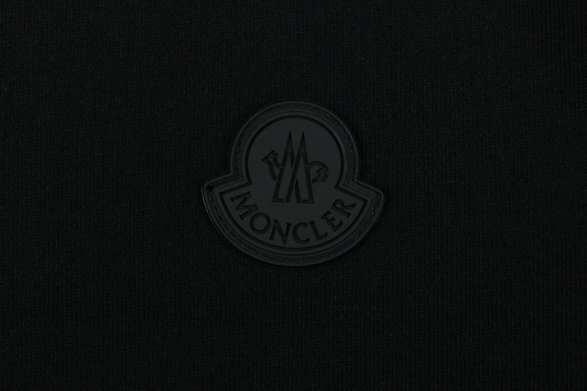 Moncler Tonal MK Logo Crewneck Sweatshirt in Black
