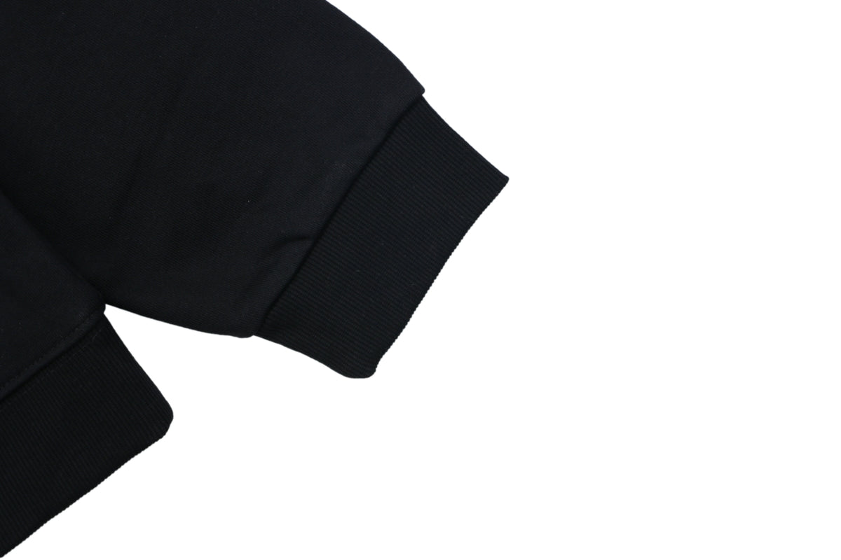 Moncler Tonal MK Logo Crewneck Sweatshirt in Black