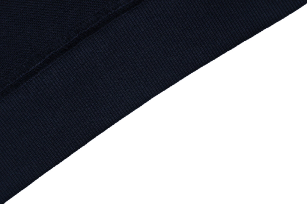Moncler Tonal MK Logo Crewneck Sweatshirt in Navy