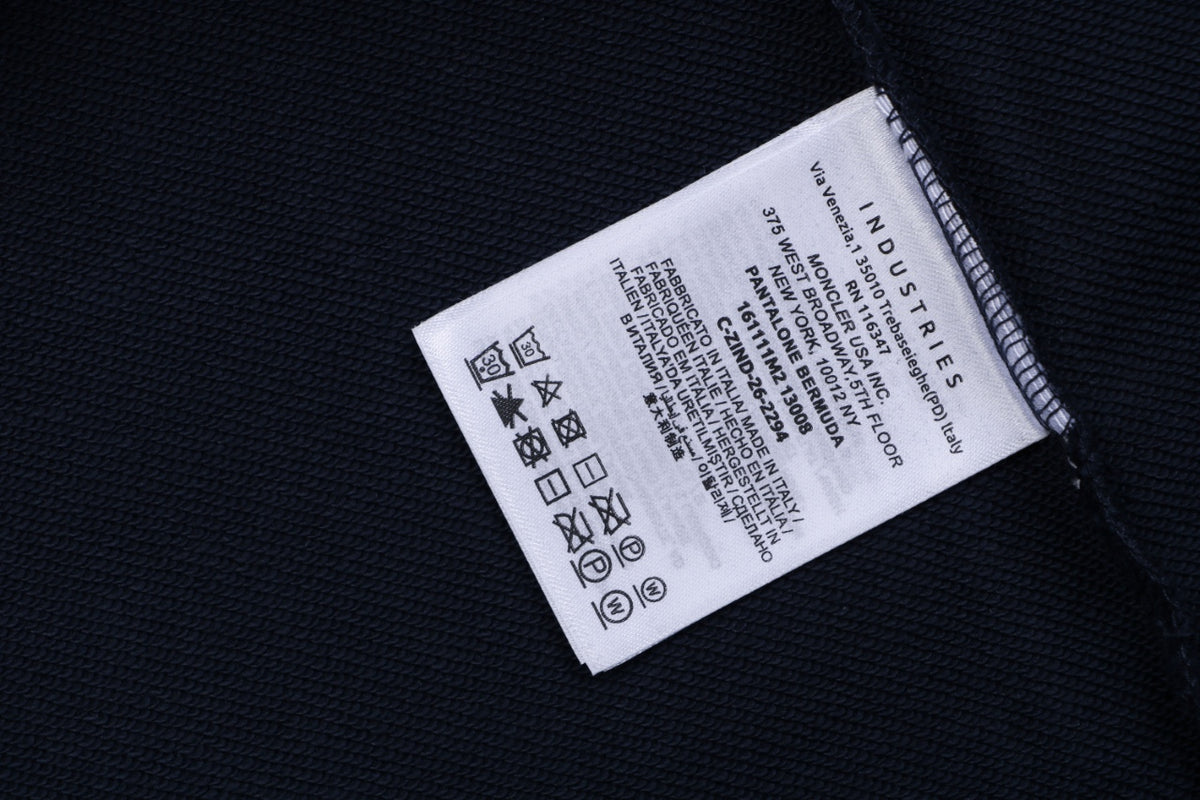 Moncler Tonal MK Logo Crewneck Sweatshirt in Navy